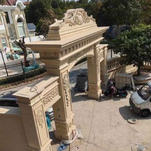 上饶 黄金麻荔枝面花岗岩别墅门楼