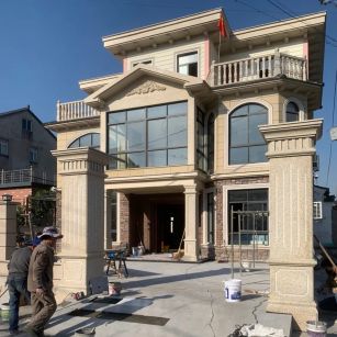 上饶 黄金麻花岗岩荔枝面别墅外墙干挂私家专属