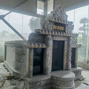 上饶 芝麻白墓碑效果展示图