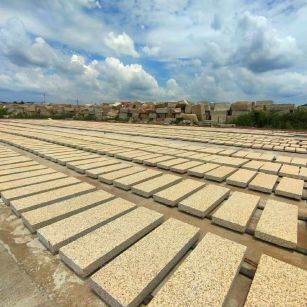上饶 黄金麻荔枝面花岗岩石材地铺石防护中