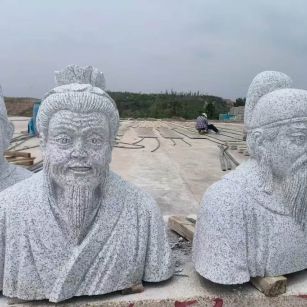 上饶 白麻花岗岩石材人物立体雕刻