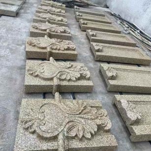 上饶 黄金麻花岗岩别墅外墙雕刻板