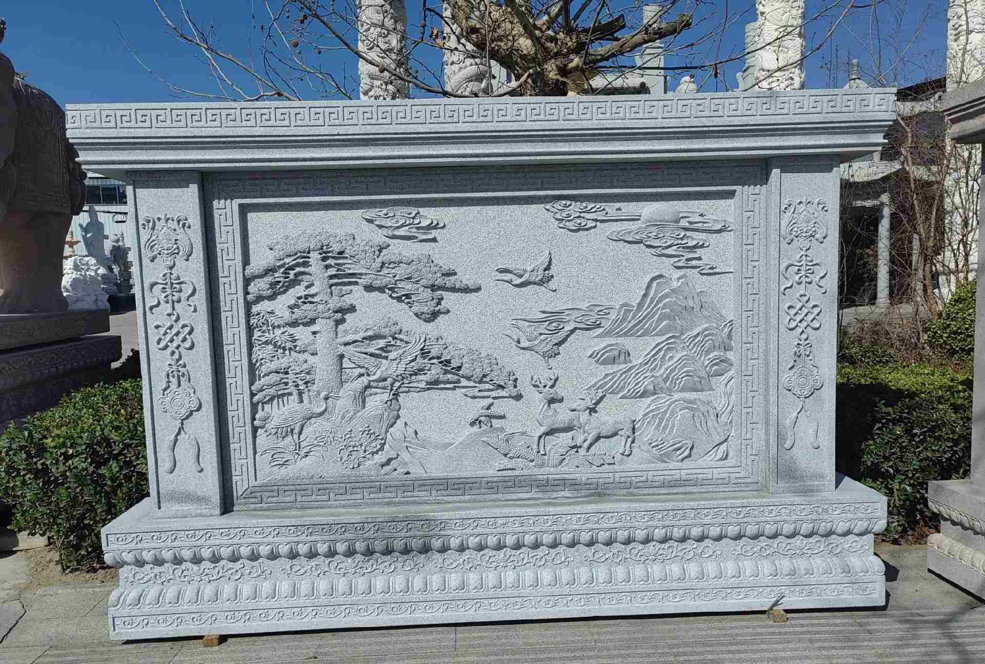 上饶 芝麻白大型照壁，屏风，影壁