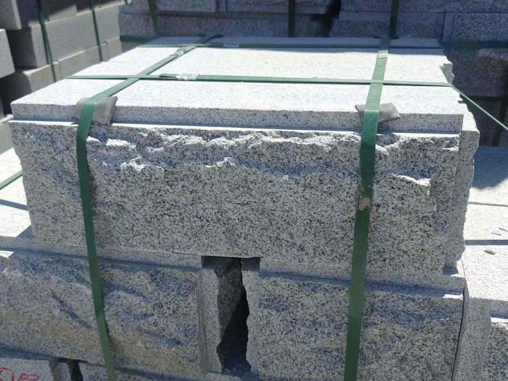 上饶 芝麻白花岗岩自然面成品