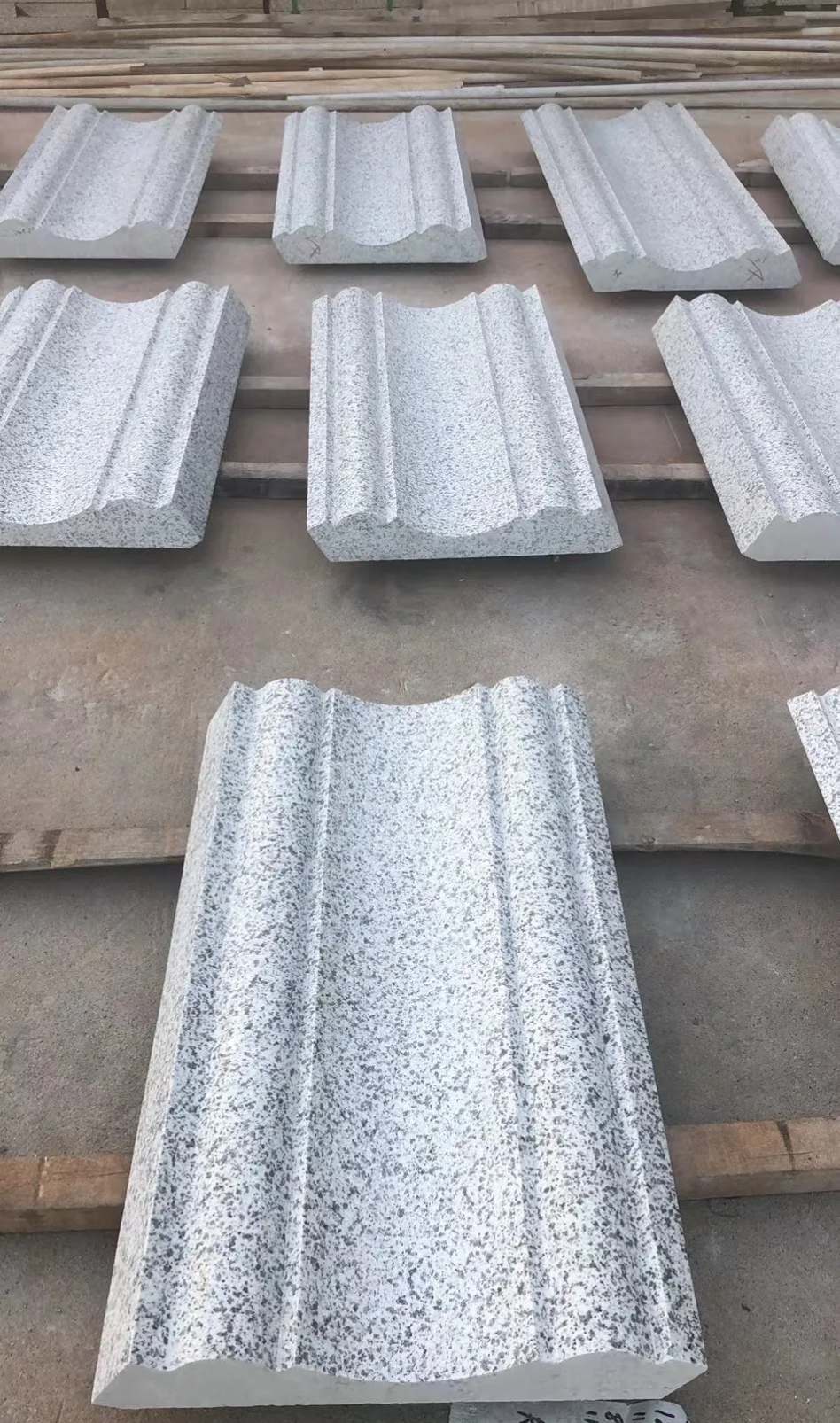 上饶 白麻花岗岩光面别墅线条