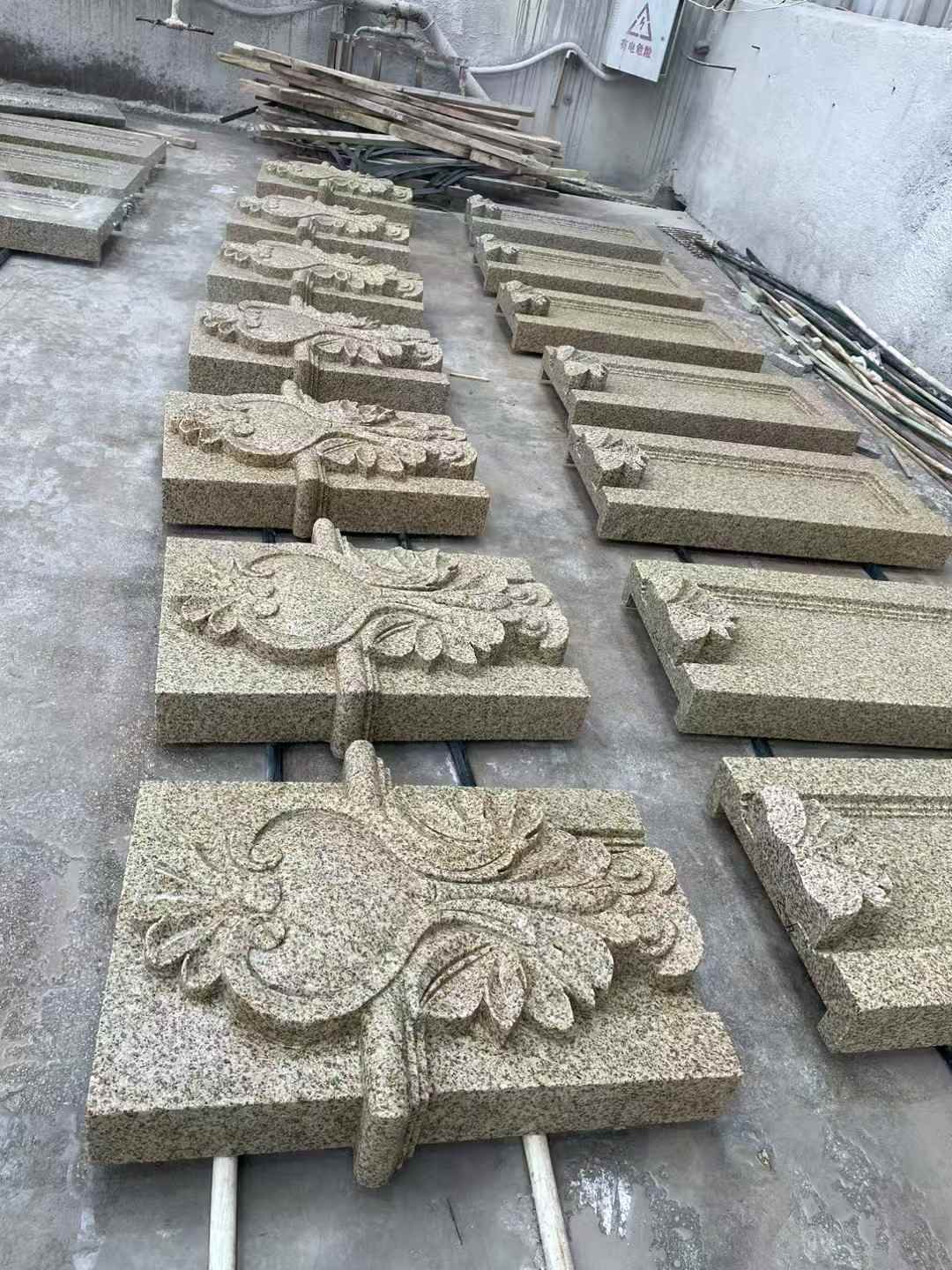 上饶 黄金麻花岗岩别墅外墙雕刻板