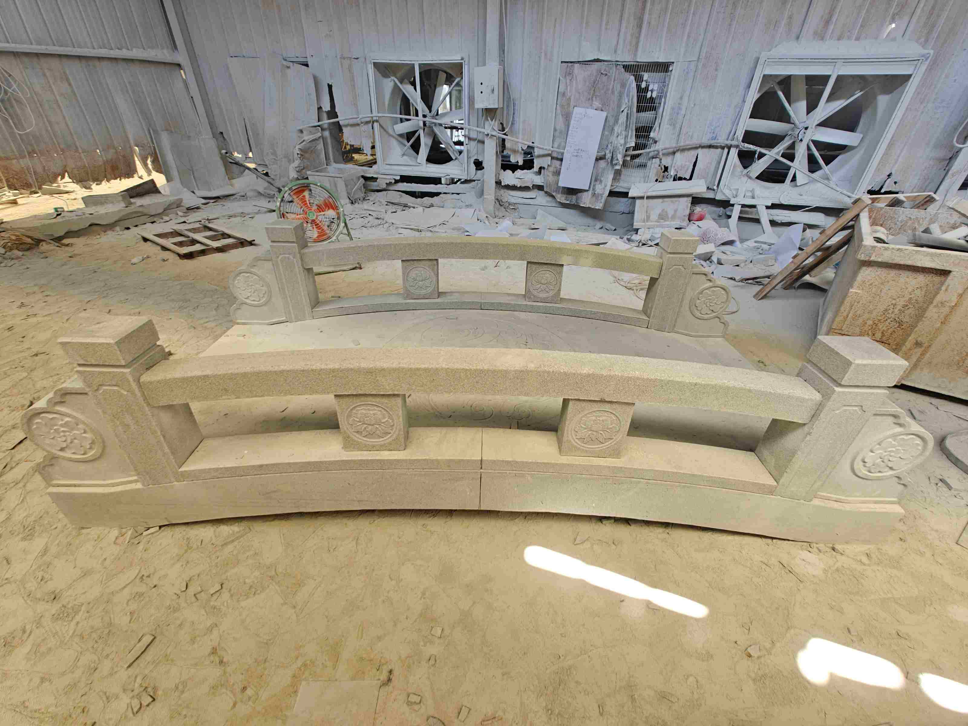 上饶 芝麻灰花岗岩异形加工-拱桥，石桥