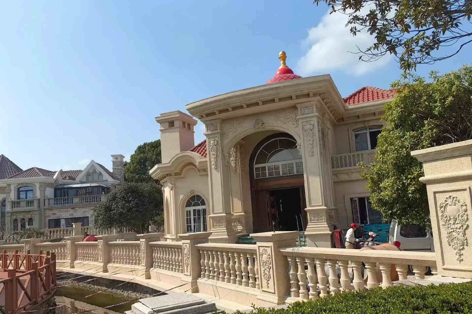 上饶 黄金麻花岗岩欧式别墅