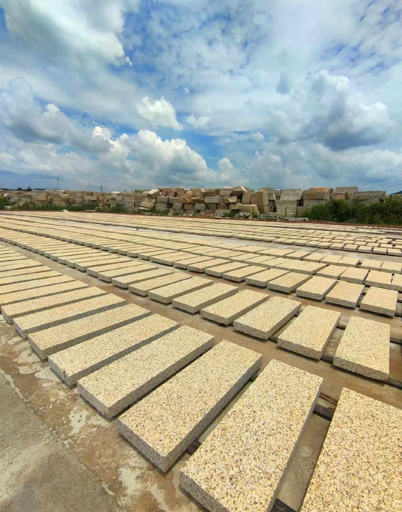 上饶 黄金麻荔枝面花岗岩石材地铺石防护中