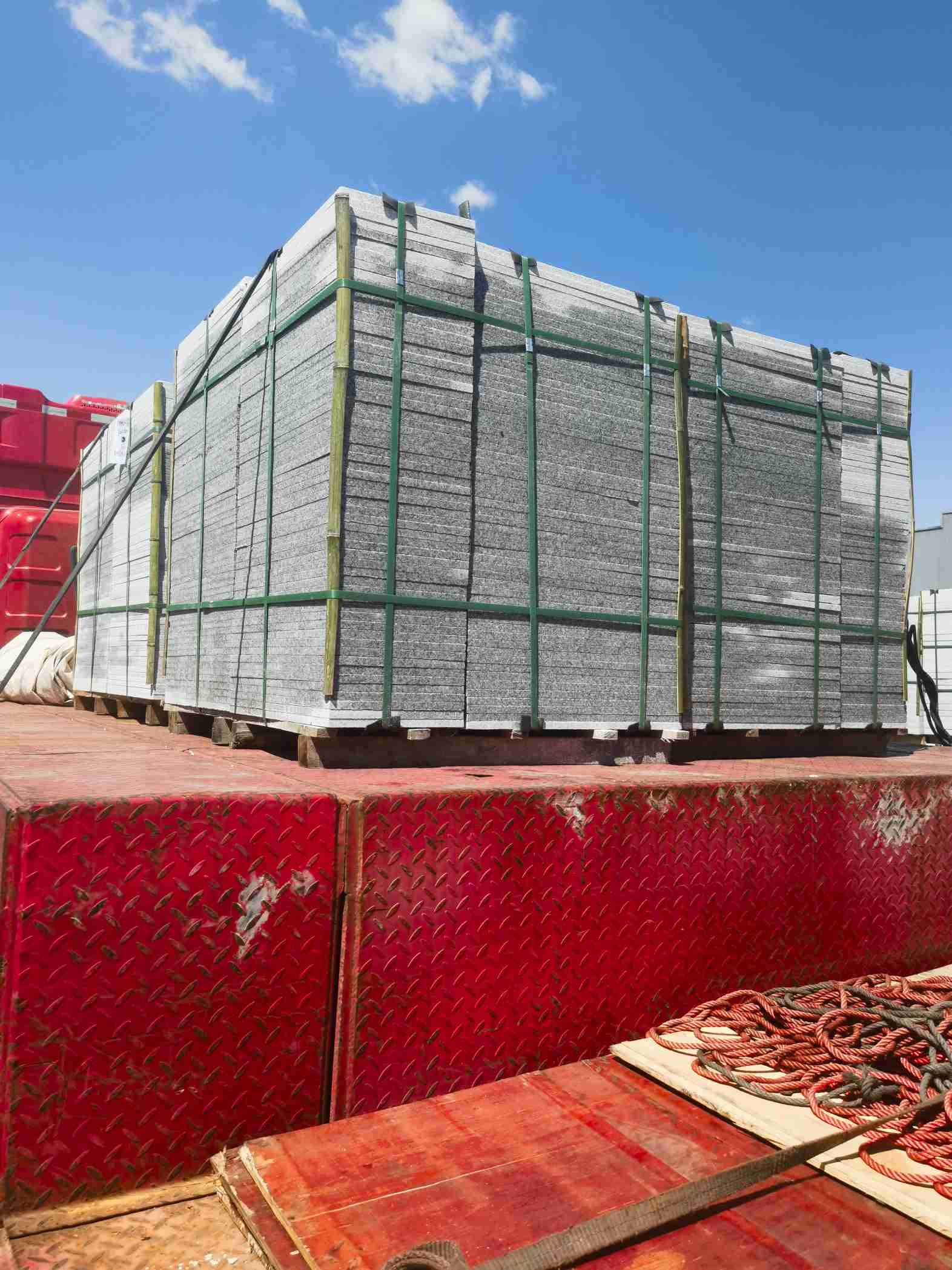 上饶 芝麻白火烧规格板地铺石300*600/600*600